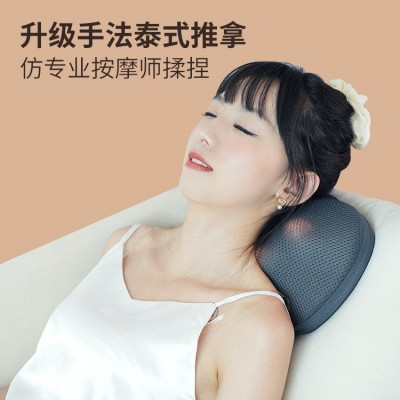 腰部按摩器颈椎按摩枕靠垫按摩仪腰枕护腰垫腰椎枕加热舒缓理疗 50个图3