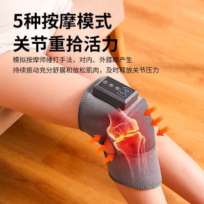跨境爆款电加热膝盖按摩器加热按摩护膝震动多功能暖身电暖热疗 2台图3