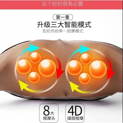 跨境wish亚马逊护颈肩仪全身肩颈按摩器揉捏颈椎热敷按摩披肩肩背 5个图4