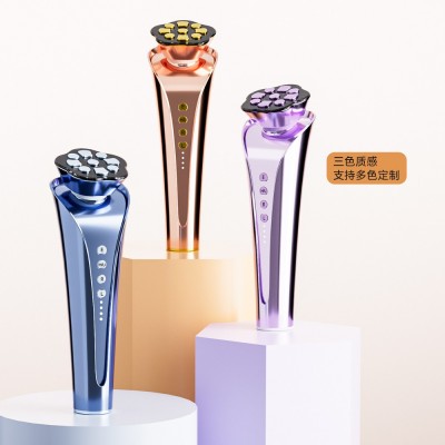 跨境新款多功能迷你家用美容仪ems微电流彩光4档红光RF美容仪器