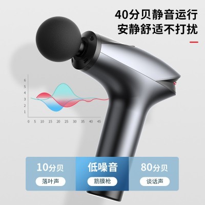 网红爆款冷敷筋膜枪七彩呼吸灯电动液晶款肌肉经络保健运动健身图2