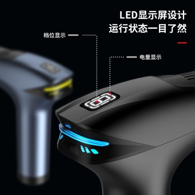 网红爆款冷敷筋膜枪七彩呼吸灯电动液晶款肌肉经络保健运动健身图3