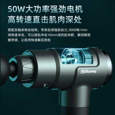 跨境新品筋膜枪肌肉放松器震动按摩器大功率专业一件代发图3