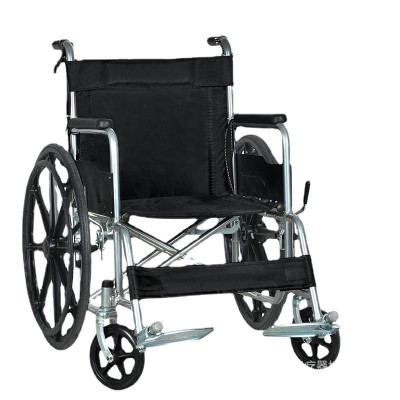 24寸轮椅 折叠 中老年人轮椅车软座不带坐便残疾病人代步手动推车图5