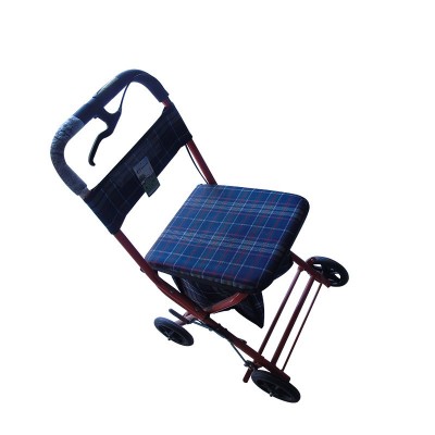 老人助行器 老人购物车手推车老人休闲车买菜可坐可折叠手推车图4