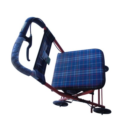 老人助行器 老人购物车手推车老人休闲车买菜可坐可折叠手推车图3