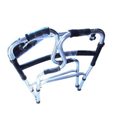 现货供应老人用不锈钢助行器不锈钢带轮助行器 可调节助行器图3