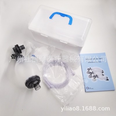 儿童套装简易呼吸器医家用人工复苏器苏醒球呼吸球囊气囊复苏气囊图2