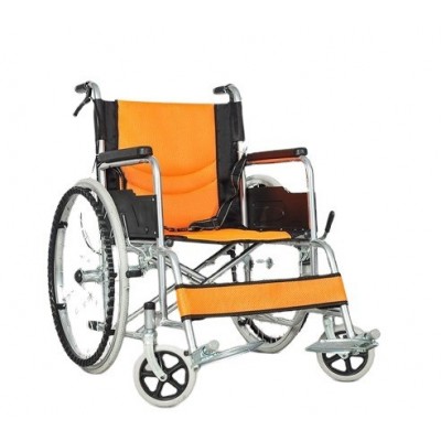 轮椅老人代步车手动自助轻便折叠轮椅便携残疾人手动代步车助力车图3