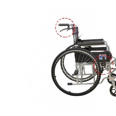 轮椅老人代步车手动自助轻便折叠轮椅便携残疾人手动代步车助力车图4