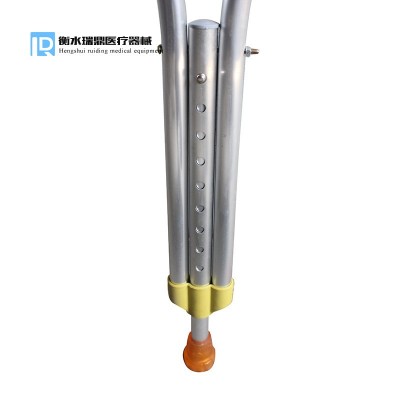 批发腋下不锈钢双升拐杖 行动不便残疾人用腋下调节铝合金拐杖图4