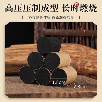 无烟艾柱碳化艾粒软艾柱悬灸艾草柱软艾柱可插针批发图2