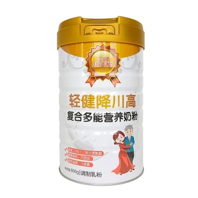 降川高中老年奶粉批发罐装复合营养脱脂奶粉800g营养粉奶粉成年人图5