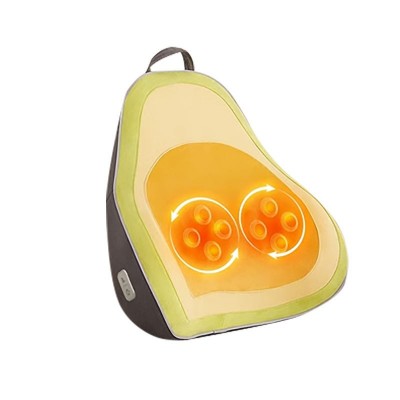 颈椎多功能充电按摩枕腰靠背部按摩器腰椎车在颈部热敷腰靠按摩垫图5