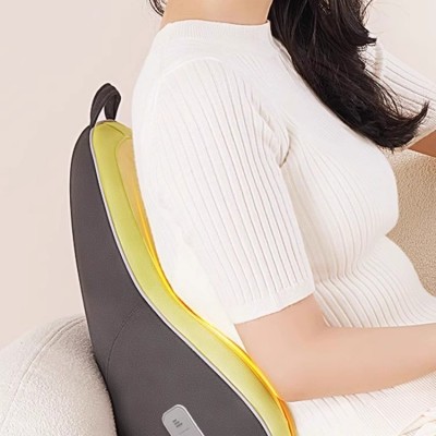 颈椎多功能充电按摩枕腰靠背部按摩器腰椎车在颈部热敷腰靠按摩垫图4