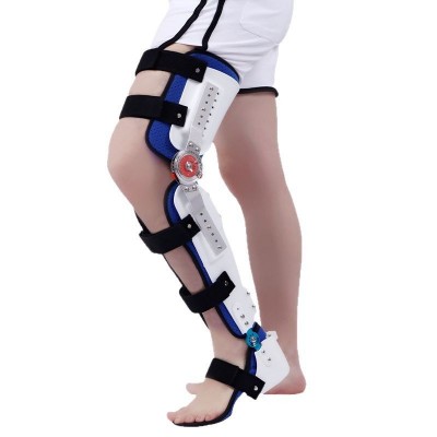 下肢卡盘铰链固定支具腿部骨折术后康复矫形器膝踝足可调式固定器图5
