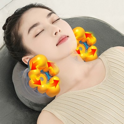 颈椎腰部全身按摩床垫揉捏多功能电动家用按摩器振动坐垫枕靠垫图4