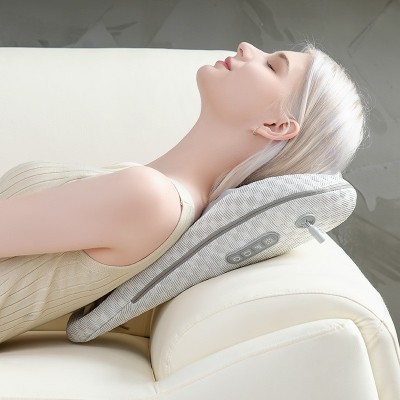 颈椎腰椎多功能按摩靠垫电动加热揉捏按摩腰靠肩部腰部按摩仪全身图4