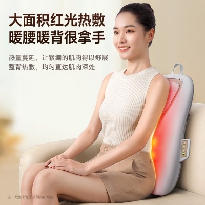 VTT薄款背部按摩靠垫车载导轨上下游走腰背两用脊椎揉捏按摩器厂图2