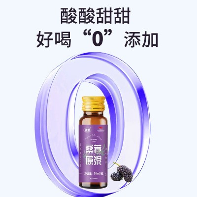 桑葚原浆 桑葚鲜榨鲜果黑桑葚原浆原汁NFC工厂直发黑桑葚原汁代发图3