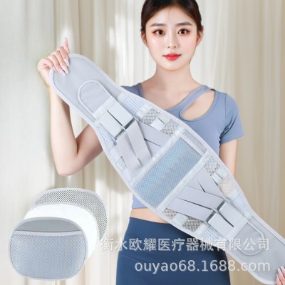 跨境加宽仿生钢板支撑护腰带透气四季腰间盘突出腰椎劳损腰疼腰托图4