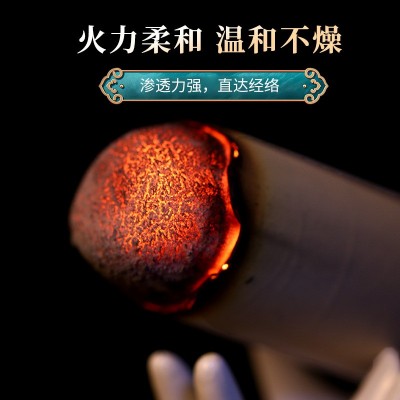 大炮灸加粗艾条陈年雷火灸手持家用悬灸大火力带滤网图2