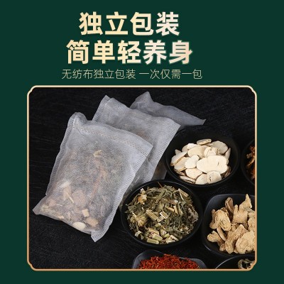 云南本草足浴包 红花老姜艾叶二十四味泡脚包 艾草足浴粉 原叶图4