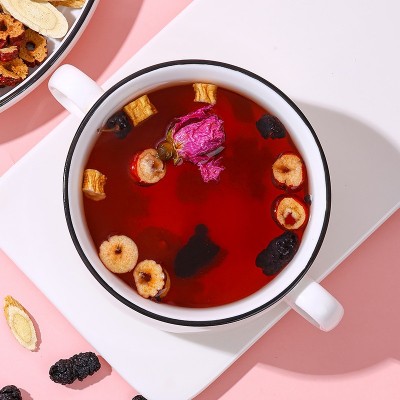 桃红八物茶花茶独立小包装红糖红枣红参枸杞桂圆组合茶养生茶图5