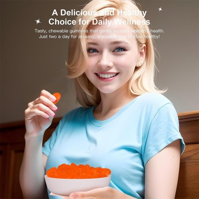TK爆款 Feminine Balance Gummies菠萝味女性平衡软糖益生菌外贸图3
