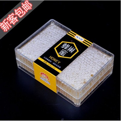 天然成熟蜂巢蜜整块嚼着吃现切蜂窝蜜农家蜂场自产纯正原蜜块盒装图4
