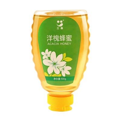 洋槐蜂蜜500克槐花蜜清淡香甜液态成熟蜜便携挤压瓶装单花蜂蜜图5