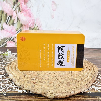 驴皮手工阿胶糕即食450克礼盒装 一件代发东阿手工熬制阿胶糕图2