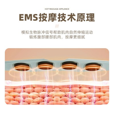 EMS智能按摩腰带石墨烯加热护腰仪暖宫腰带微电流震动减脂塑形仪图4