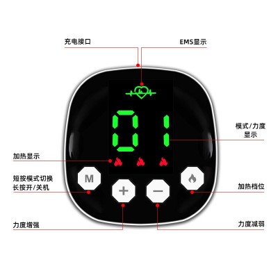 工厂批发亚马逊新款EMS水洗款腹肌贴 懒人户外健腹器健身按摩腰带图4