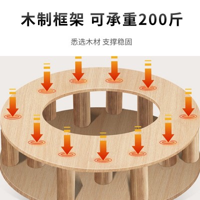 艾灸蒲团家用艾柱坐灸方形坐垫恒温控温便携式实木龙骨熏灸仪批发图3